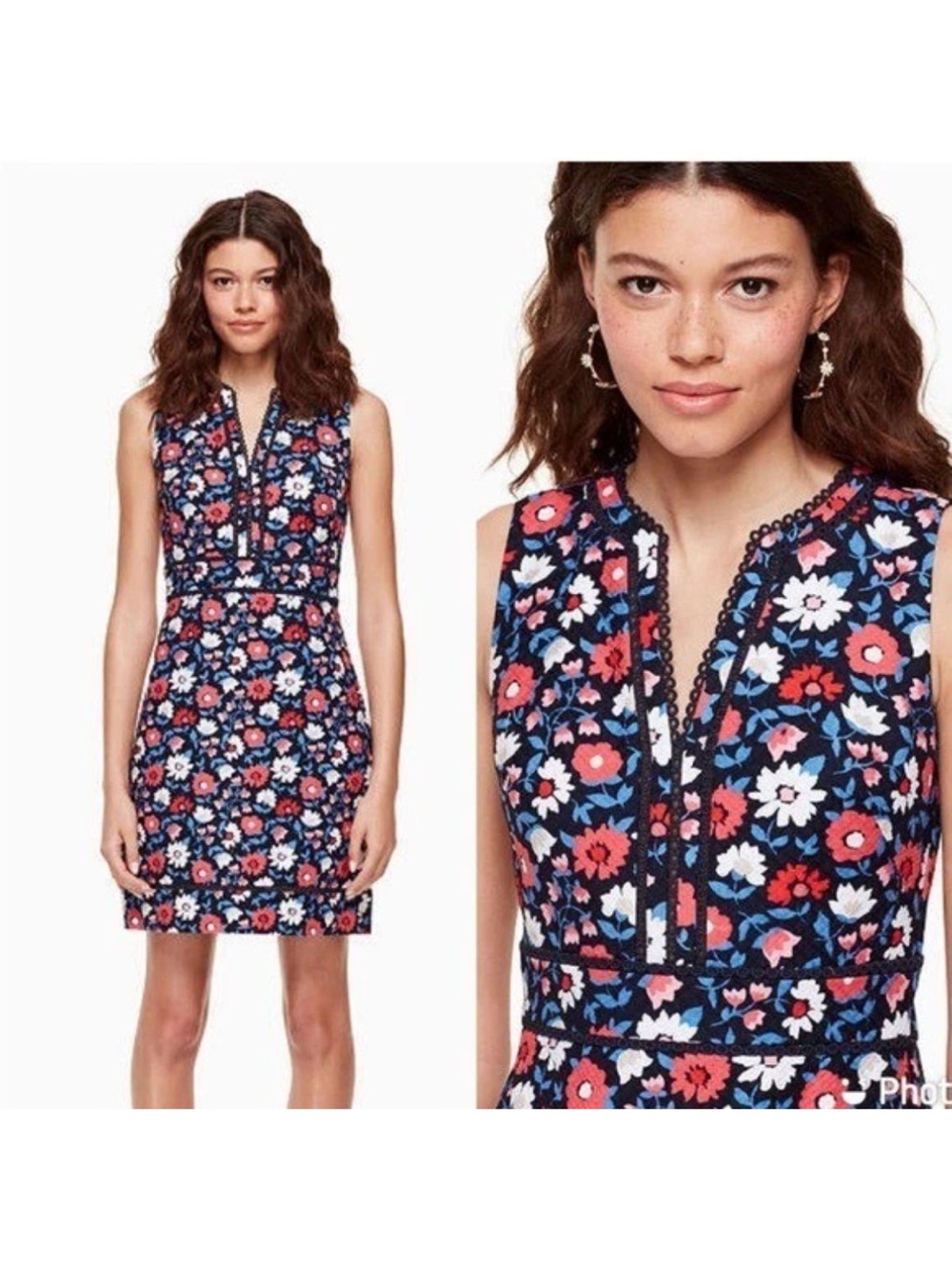 Kate spade shore thing sheath mini dress daisy floral NWOT size 0